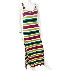 Ann Taylor Loft Beach Striped Maxi Dress Coverup, XXS